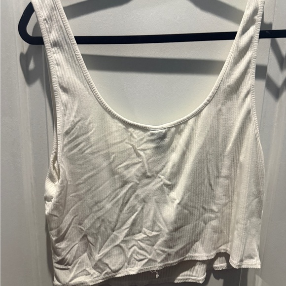 Wild Fable White Ribbed Tank Top - Picture 3 of 3